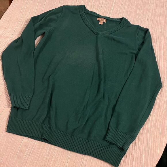 white stag green womens sweater size XXL v neck - Picture 4 of 4